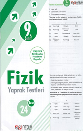 9. Sınıf Fizik Yaprak Testleri