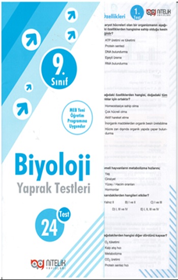 9. Sınıf Biyoloji Yaprak Testleri