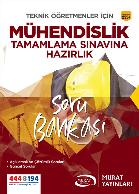 2554 - Mühendislik Tamamlama Sınavına Hazırlık Soru Bankası