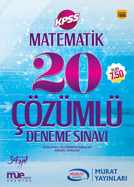 1095 - Matematik 20 Çözümlü Deneme Sınavı