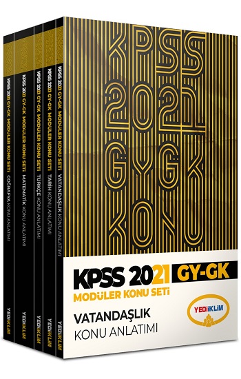 KPSS 2021 Genel Yetenek Genel Kültür Konu Anlatımlı Modüler Set