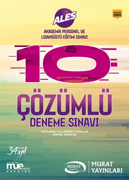 2065 - 10 Çözümlü Deneme Sınavı ALES