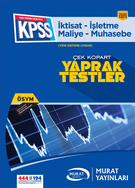 1371 - Çek Kopart Yaprak Test İktisat-İşletme-Maliye-Muhasebe