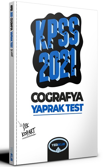 2021 KPSS Genel Kültür Coğrafya Çek Kopart Yaprak Test