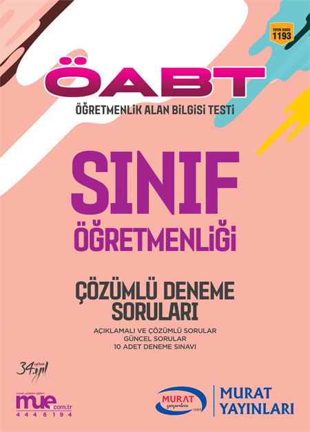 1193 - Çözümlü Deneme Soruları ÖABT Sınıf Öğretmenliği