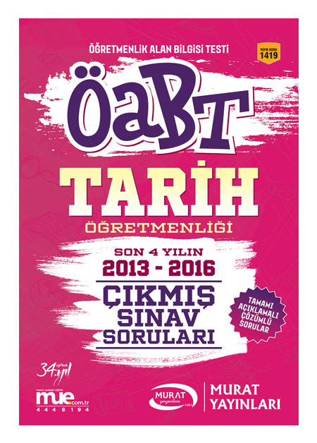 1419 - ÖABT Tarih Öğretmenliği Çıkmış Sınav Soruları