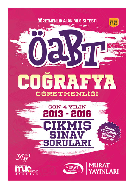 1420 - ÖABT Coğrafya Öğretmenliği Çıkmış Sınav Soruları