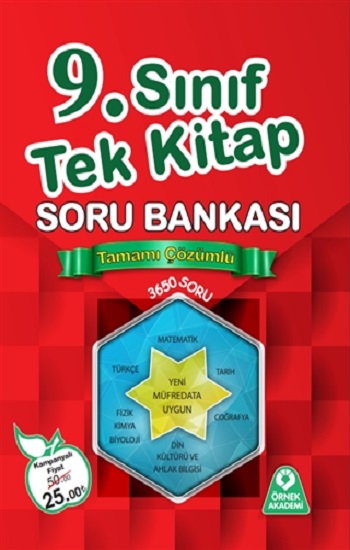 9. Sınıf Tek Kitap Tamamı Çözümlü Soru Bankası