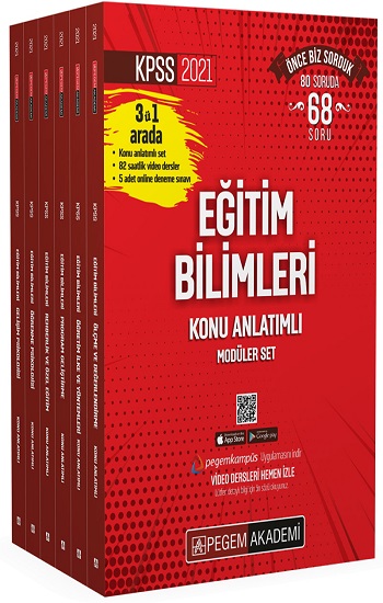 2021 KPSS Eğitim Bilimleri Konu Anlatımlı Modüler Set - 6 Kitap