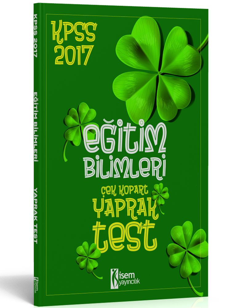 İsem Yayıncılık 2017 KPSS Eğitim Bilimleri Çek Kopart Yaprak Test