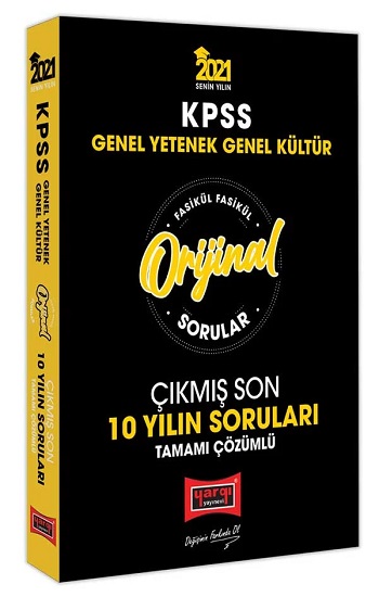 2021 KPSS Genel Yetenek Genel Kültür Orijinal Sorular Fasikül Tamamı Çözümlü Çıkmış Son 10 Yılın Soruları