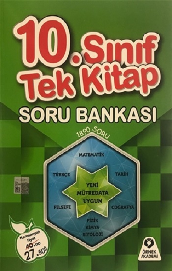 10. Sınıf Tek Kitap Soru Bankası