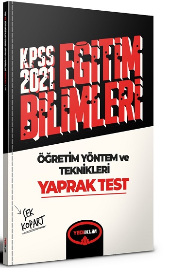 2021 Kpss Eğitim Bilimleri Öğretim Yöntem ve Teknikleri Çek Kopart Yaprak Test