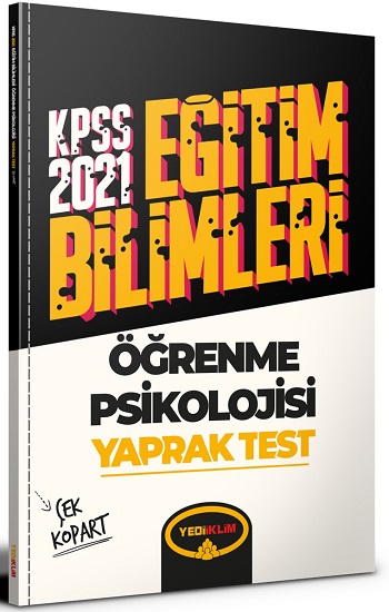 2021 Kpss Eğitim Bilimleri Öğrenme Psikolojisi Çek Kopart Yaprak Test