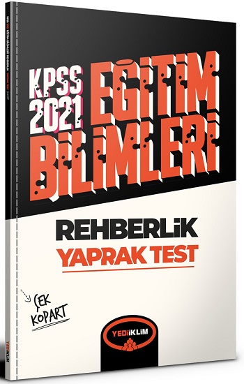 2021 Kpss Eğitim Bilimleri Rehberlik Çek Kopart Yaprak Test