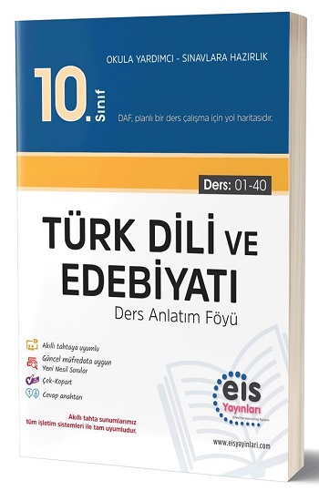 10. Sınıf Türk Dili ve Edebiyatı Ders Anlatım Föyü