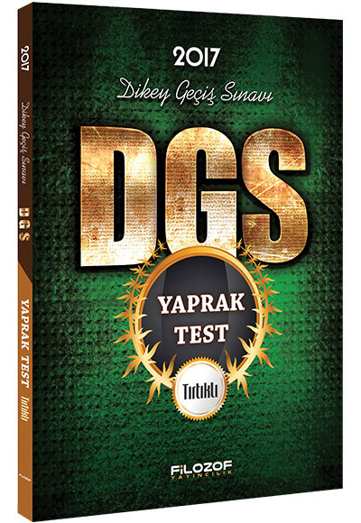 Filozof Yayıncılık 2017 DGS Tırtıklı Yaprak Test