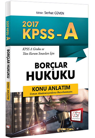 657 Yayınları KPSS A Grubu Borçlar Hukuku Konu Anlatım 2017