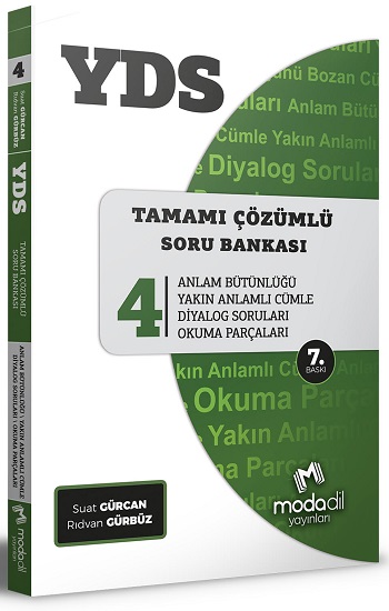 YDS Tamamı Çözümlü Modüler Soru Bankası Serisi 4