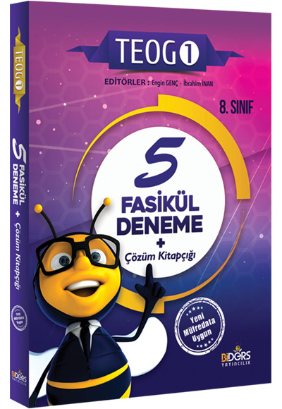 Biders Yayıncılık 8.Sınıf TEOG 1.Dönem Tamamı Çözümlü 5 Fasikül Deneme