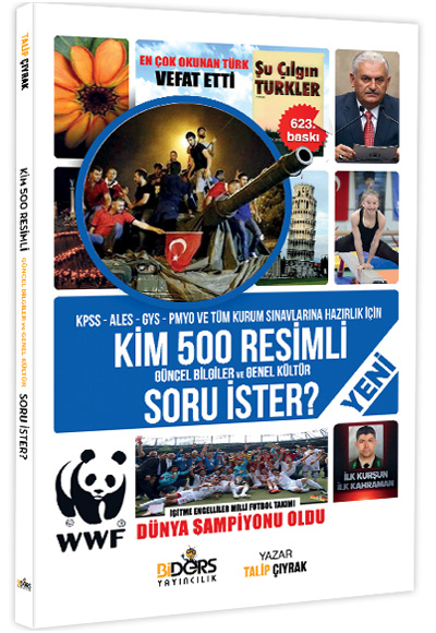 Biders yayıncılık Kim 500 Resimli Güncel Bilgiler ve Genel Kültür Soru İster