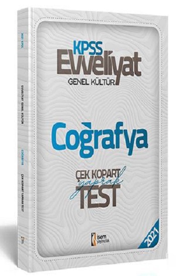 2021 Evveliyat KPSS Genel Kültür Coğrafya Çek Kopar Yaprak Test