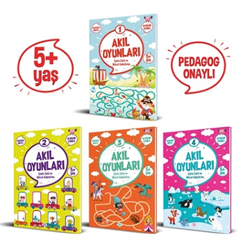 Akıl Oyunları Serisi  5+ Yaş 4 Kitap