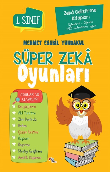 Zeka Geliştirme Kitapları  Süper Zeka Oyunları 1.Sınıf