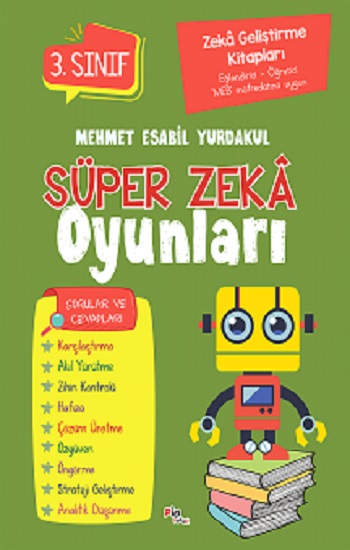 Zeka Geliştirme Kitapları  Süper Zeka Oyunları 3.Sınıf