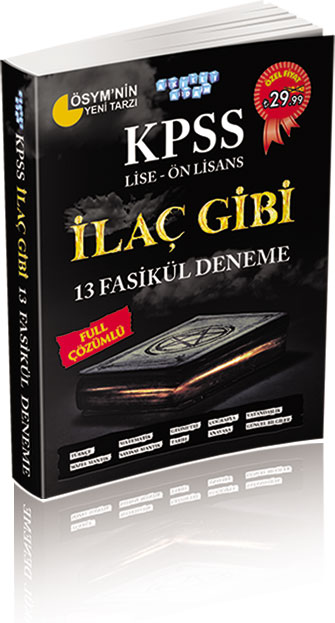 KPSS LİSE - ÖN LİSANS İLAÇ GİBİ 13 FASİKÜL DENEME