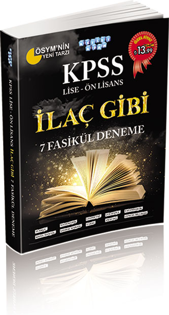 KPSS LİSE - ÖN LİSANS İLAÇ GİBİ 7 FASİKÜL DENEME