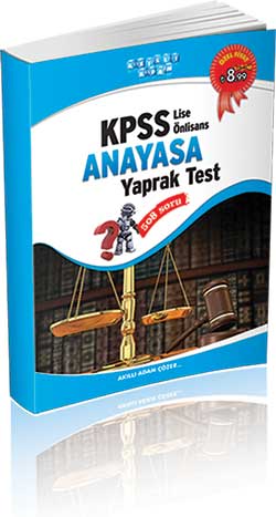 Akıllı Adam KPSS Lise - Ön Lisans Anayasa Yaprak Test