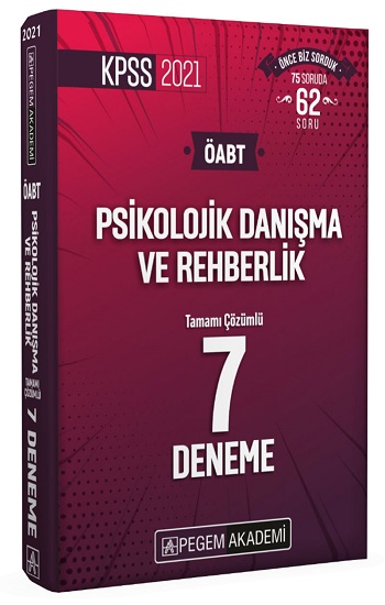 2021 KPSS ÖABT Psikolojik Danışma ve Rehberlik Tamamı Çözümlü 7 Deneme