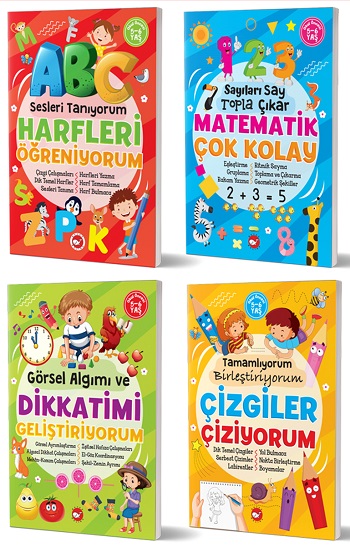 5-6 Yaş Zekamı Geliştiriyorum Etkinlik Seti (4 Kitap Takım)