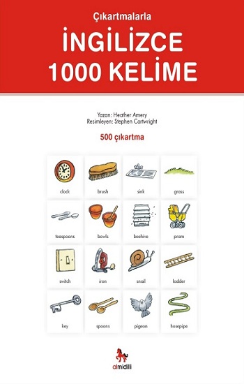 Çıkartmalarla Kelime Öğreniyorum Serisi - Çıkartmalarla İngilizce 1000 Kelime (500 Çıkartma)