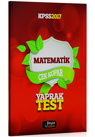 BEYAZ KALEM 2017 KPSS  MATEMATİK ÇEK KOPAR YAPRAK TEST