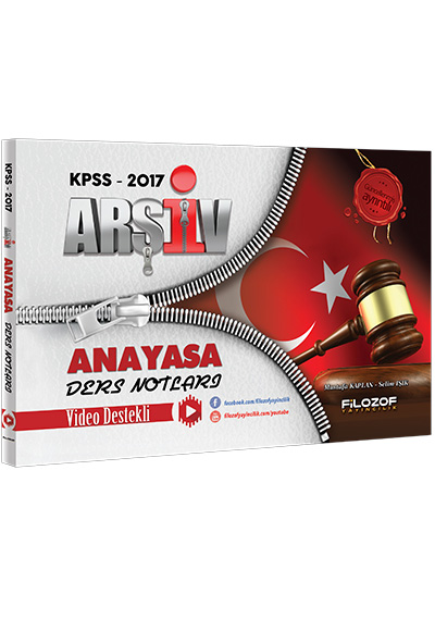 Filozof Yayıncılık 2017 KPSS Arşiv Anayasa Video Ders Notları