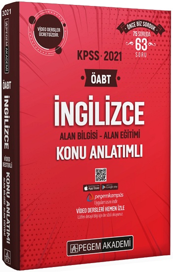 2021 KPSS ÖABT İngilizce Video Destekli Konu Anlatımlı