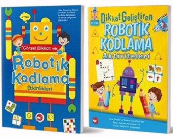 6+ Yaş İçin Temel Robotik Kodlama Aktiviteleri Seti (2 Kitap )