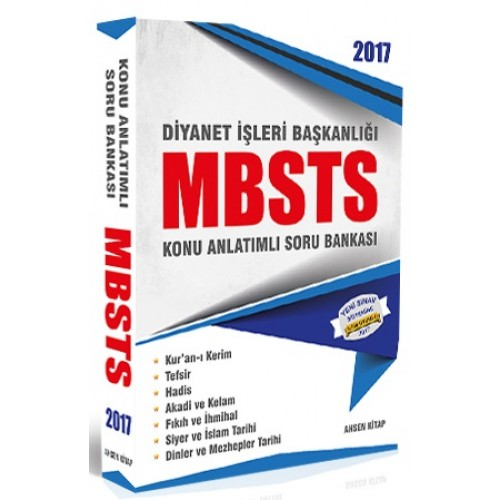 AHSEN YAYINLARI DİYANET İŞLERİ BAŞKANLIĞI MBSTS KONU ANLATIMLI SORU BANKASI