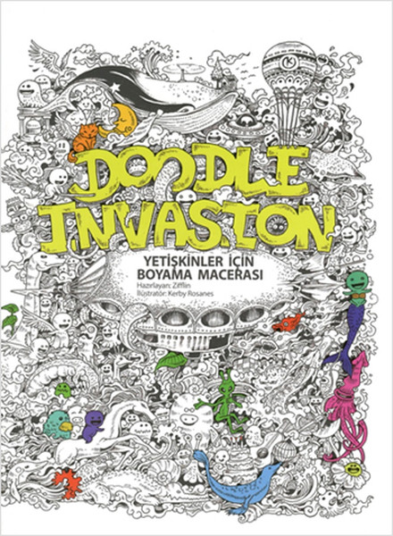 Doodle Invasıon Yetişkinler İçin Boyama Macerası