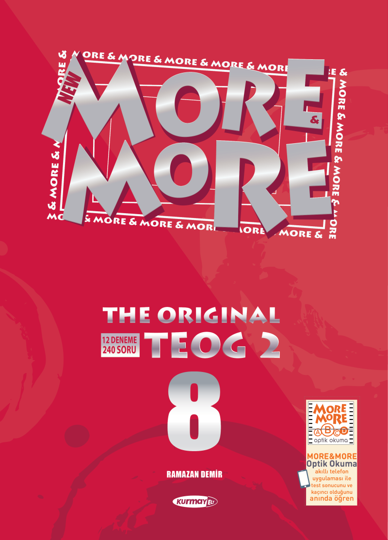 8. Sınıf TEOG 2 More and More The Original İngilizce 12 Deneme Kurmay Yayınları