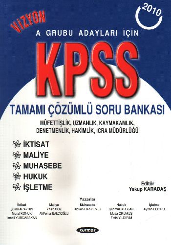 Kurmay KPSS Tamamı Çözümlü Soru Bankası A Grubu