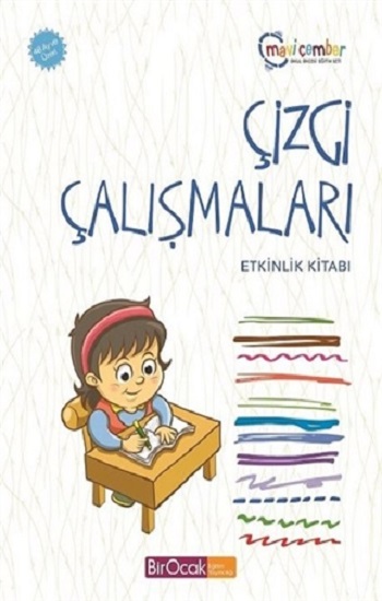 Çizgi Çalışmaları Etkinlik Kitabı (48 Ay ve Üzeri) - Mavi Çember Okul Öncesi Eğitim