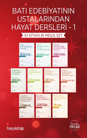 Batı Edebiyatının Ustalarından Hayat Dersleri 1 - 10 Kitaplık Mega Set