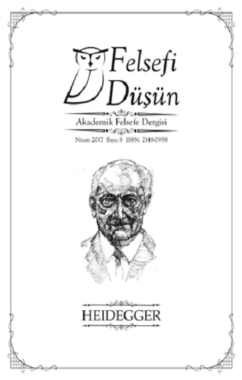 Felsefi Düşün Akademik Felsefe Dergisi Sayı 8