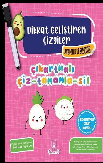 Dikkat Geliştiren Çizgiler-Meyveler ve Sebzeler