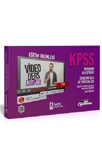 2021 KPSS Eğitim Bilimleri Program Geliştirme Öğretim İlke ve Yöntemleri Video Ders Notları