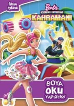 Barbie Video Oyunu Kahramanı Boya Oku Yapıştır