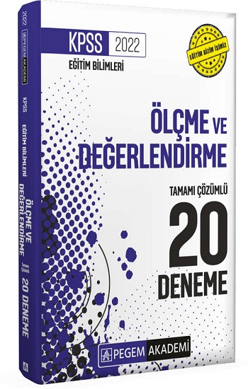 2022 KPSS Eğitim Bilimleri Ölçme ve Değerlendirme Tamamı Çözümlü 20 Deneme